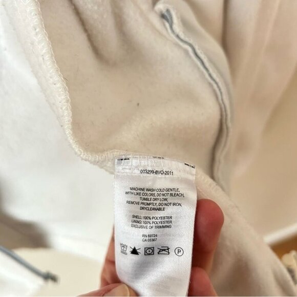 Columbia Women's Benton Springs Classic White Fleece Full Zip Up Jacket Small - Picture 5 of 6